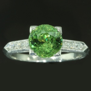 antique and estate rings with green